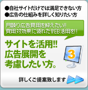 サイトを活用。広告展開を考慮したい方